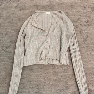 Garage Long Sleeve Cropped Button Up | Size XS